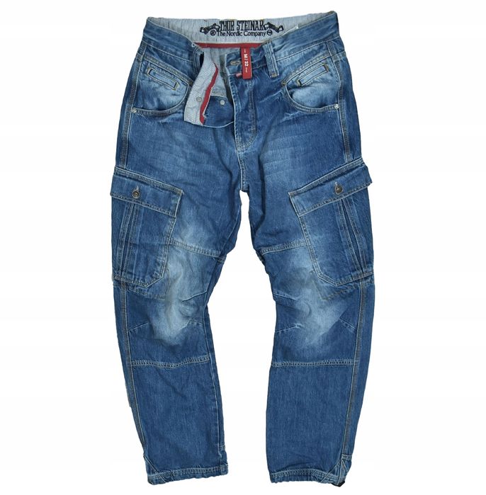 Thor Steinar Męskie Spodnie Jeansowe Bojówki M / 32