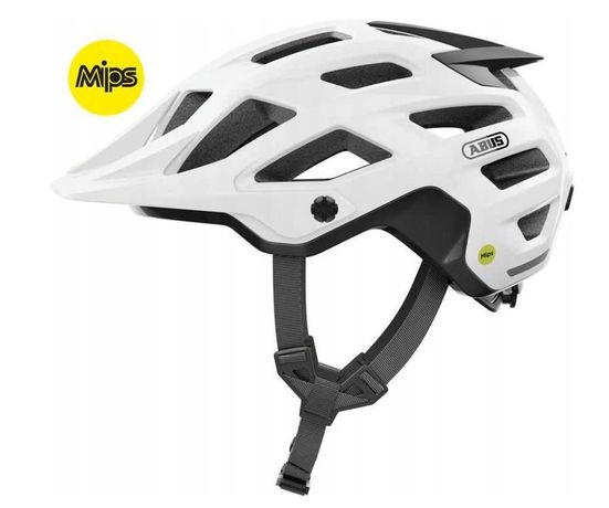 Kask rowerowy Abus Moventor 2.0 MIPS Shiny White 84523 r. M 54-58