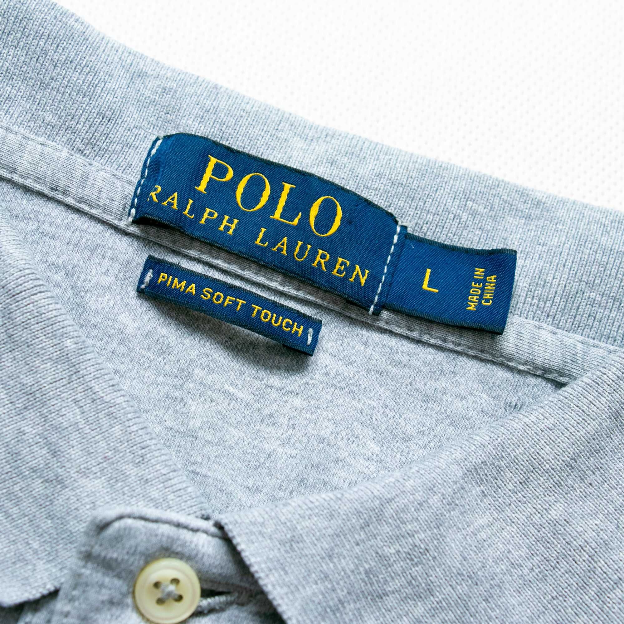 Ralph Lauren pima cotton koszulka polo L kolorowy koń nowsza kolekcja