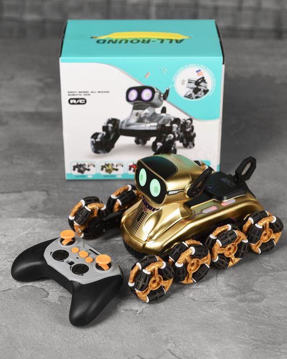 Робот собака на колесах, цікавий робот