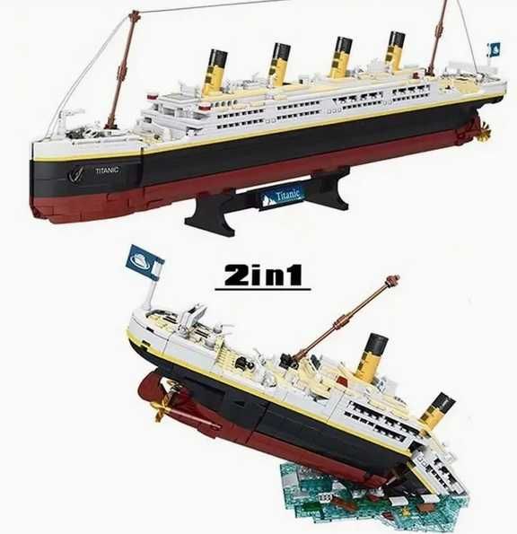 Klocki do złożenia jak statek Titanic ok. 2000 elementów
