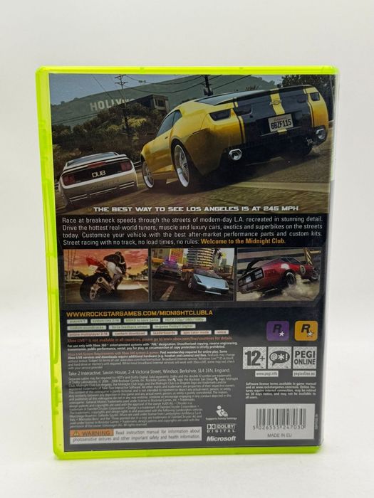Midnight Club Los Angeles 3xA Xbox nr 0677