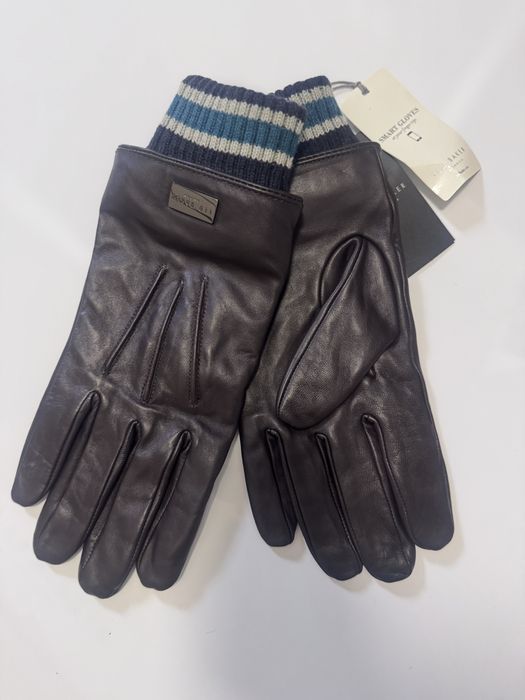 Шкіряні рукавиці чоловічі  tad baker оригінал
