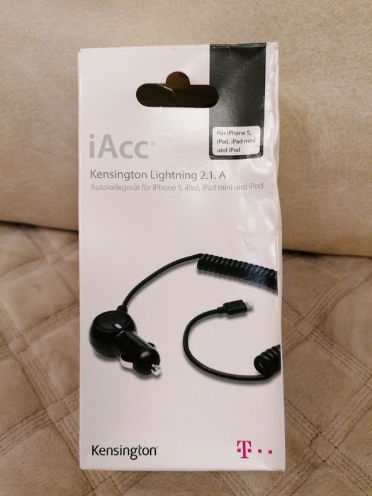 Автомобільний зарядний пристрій Kensington Lightning 2.1 A.