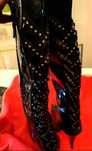 Botas altas de senhora italianas interior em pele n 40