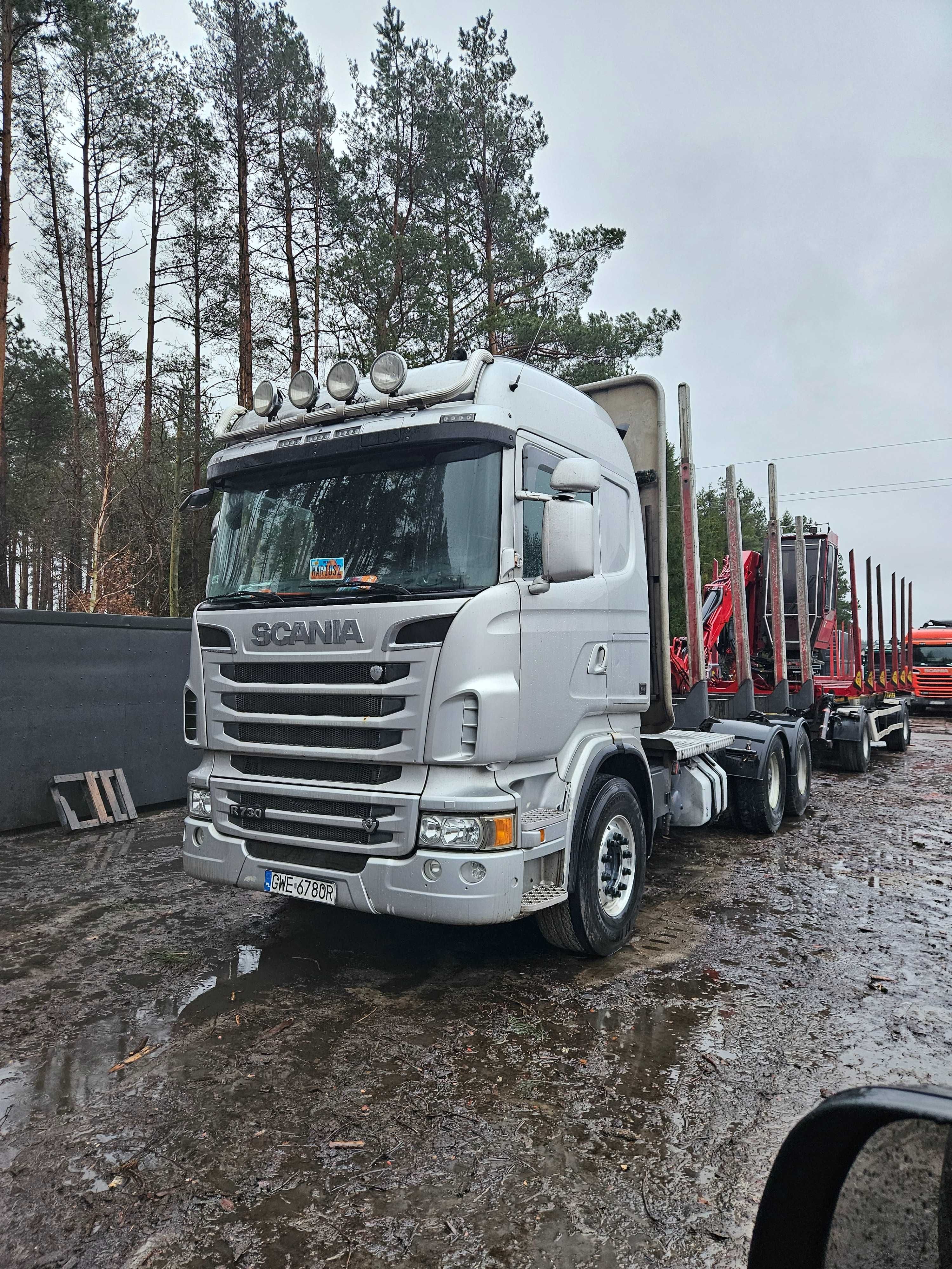 Scania do drewna drzewa lasu 6x4