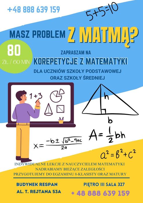 Korepetycje z matematyki NOWE MIASTO Rzeszów