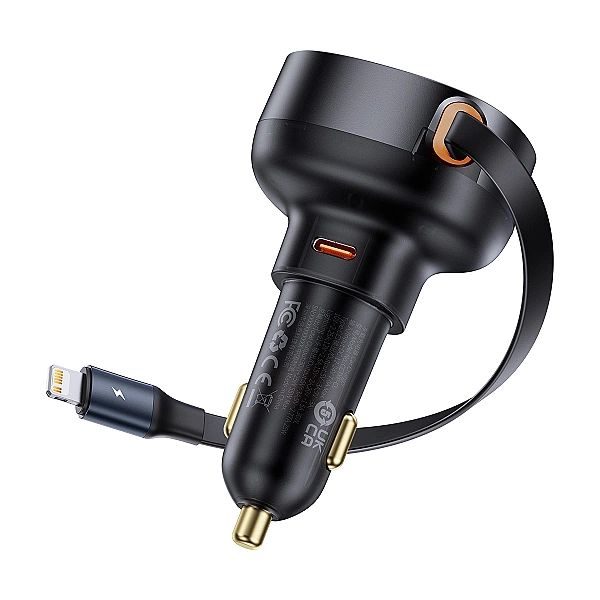 Ładowarka samochodowa Baseus Enjoyment Pro USB-C (żeńskie) / Lightning