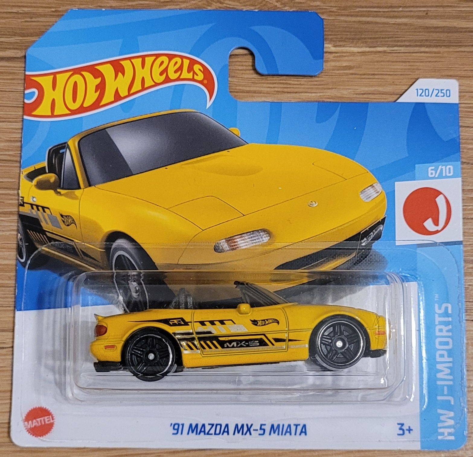 Mazda MX-5 Miata żółta Hot Wheels