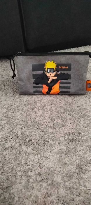 Mochila escolar e estojo Naruto