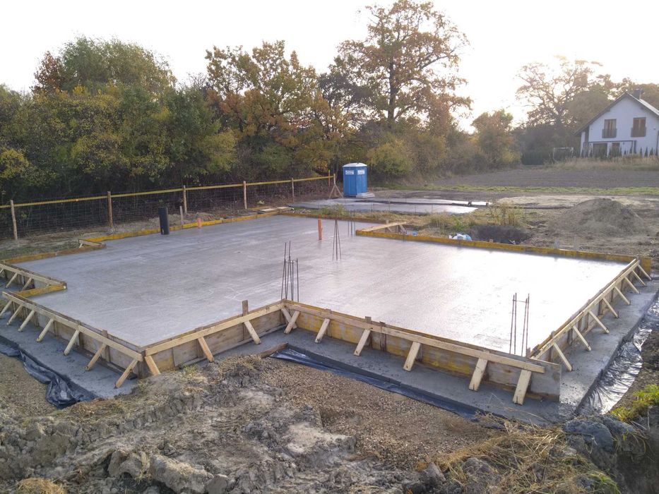 Wykonanie płyty fundamentowej, płyta fundamentowa, płyty fundamentowe