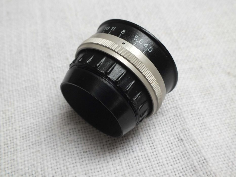 Obiektyw powiększalnikowy Industar 23U 4.5/ 110mm. Stan BDB