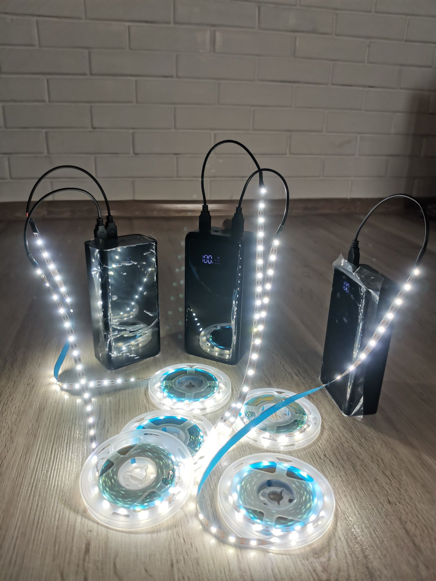 Светодиодная лента 5v, 5м от Powerbank, led світлодіодна стрічка 5в