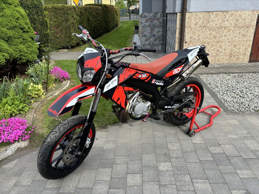 Aprilia sx supermoto 2015 airsal 9tys km derbi senda rieju  yamaha dt