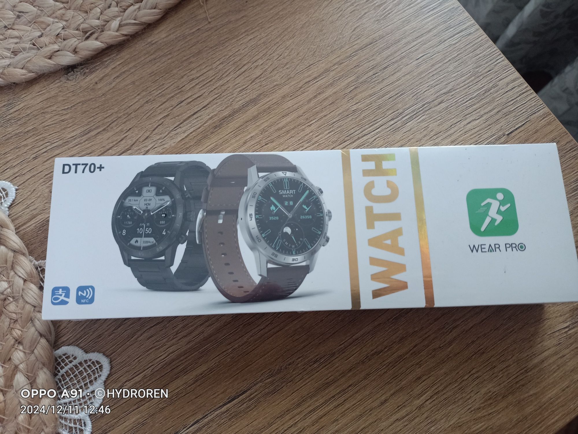 Zegarek męski Smartwatch DT70+ Bluetooth Inteligentny HD Ekran