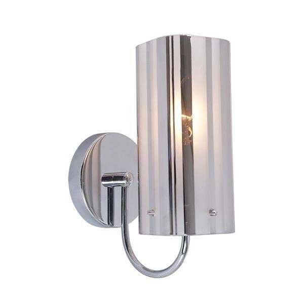 Jak NOWY kinkiet srebrny chrom metal lampa ścienna szklana 3 sztuki