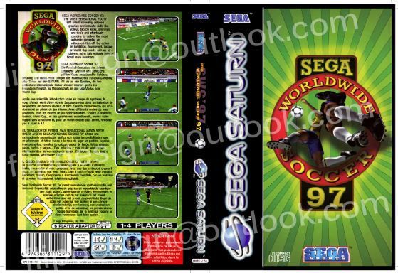 Capas Covers (restauradas) de jogos Sega Saturn para caixas 14mm etc