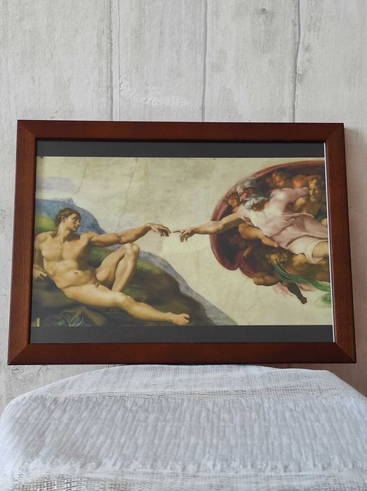 Michał Anioł foto obraz Stworzenie Adama