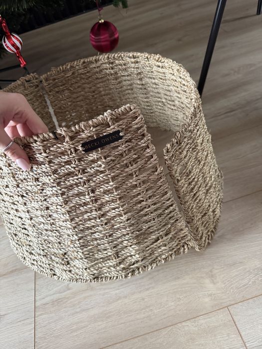 Klosz kosz pod choinkę ozdobą wiklinowy nowy z metką