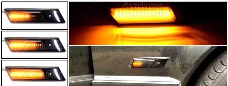 Piscas Dinâmicos em Led BMW E24, E28, E30, E32, E34, E36, M3 Pretos)