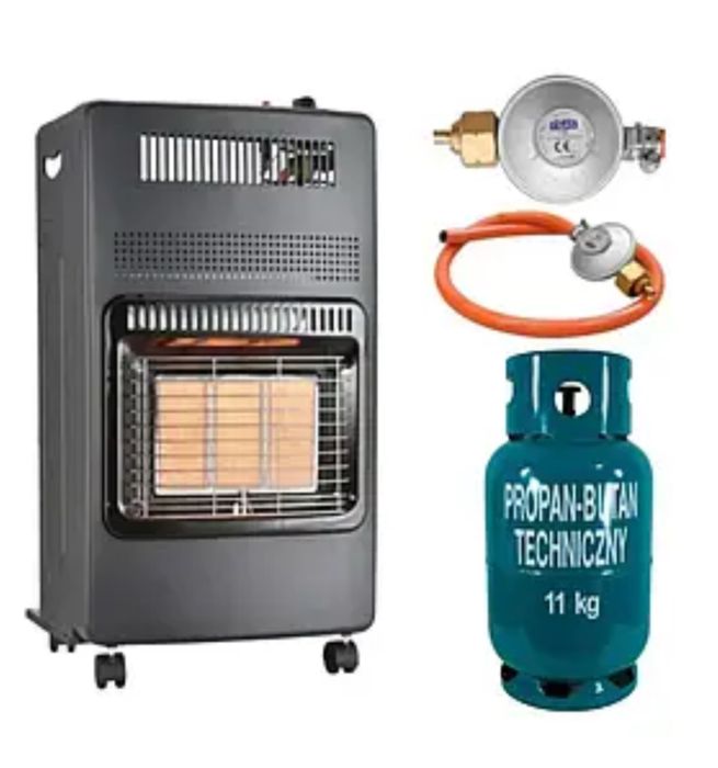 Газовий обігрівач портативний з балоном 12л