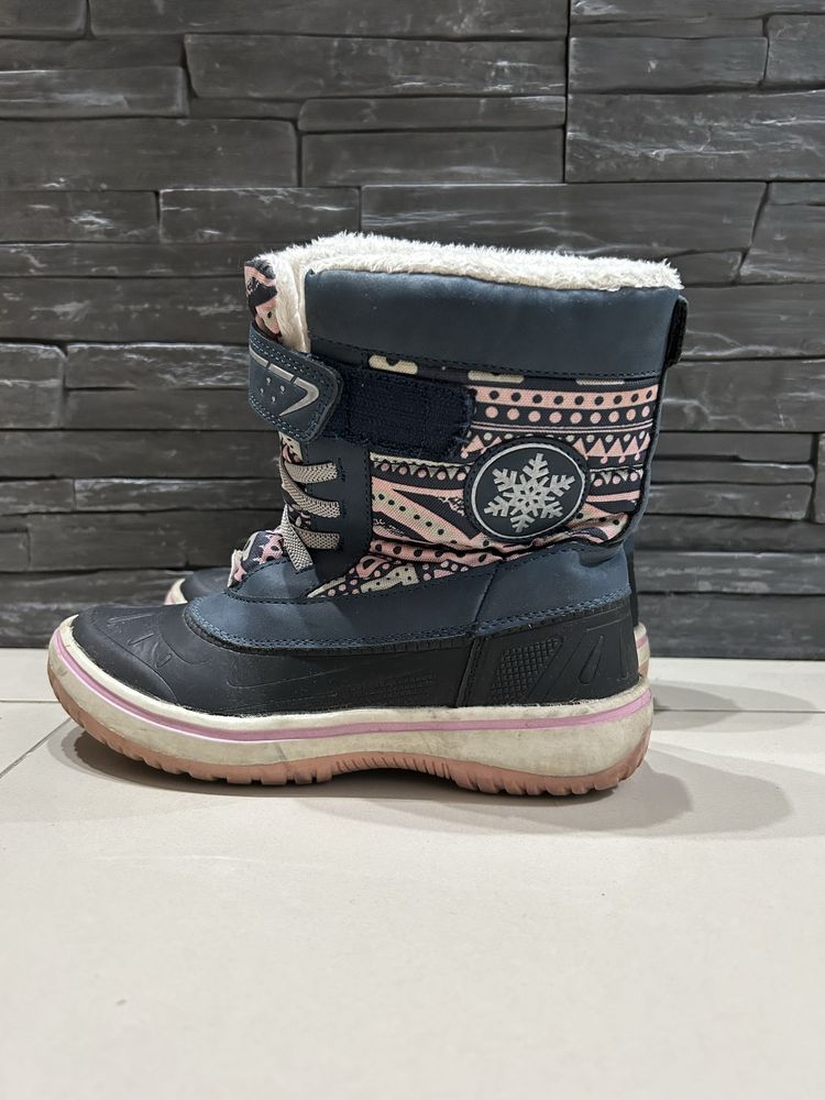 Buty zimowe 33 regulowane na rzepę Lidl śniegowce