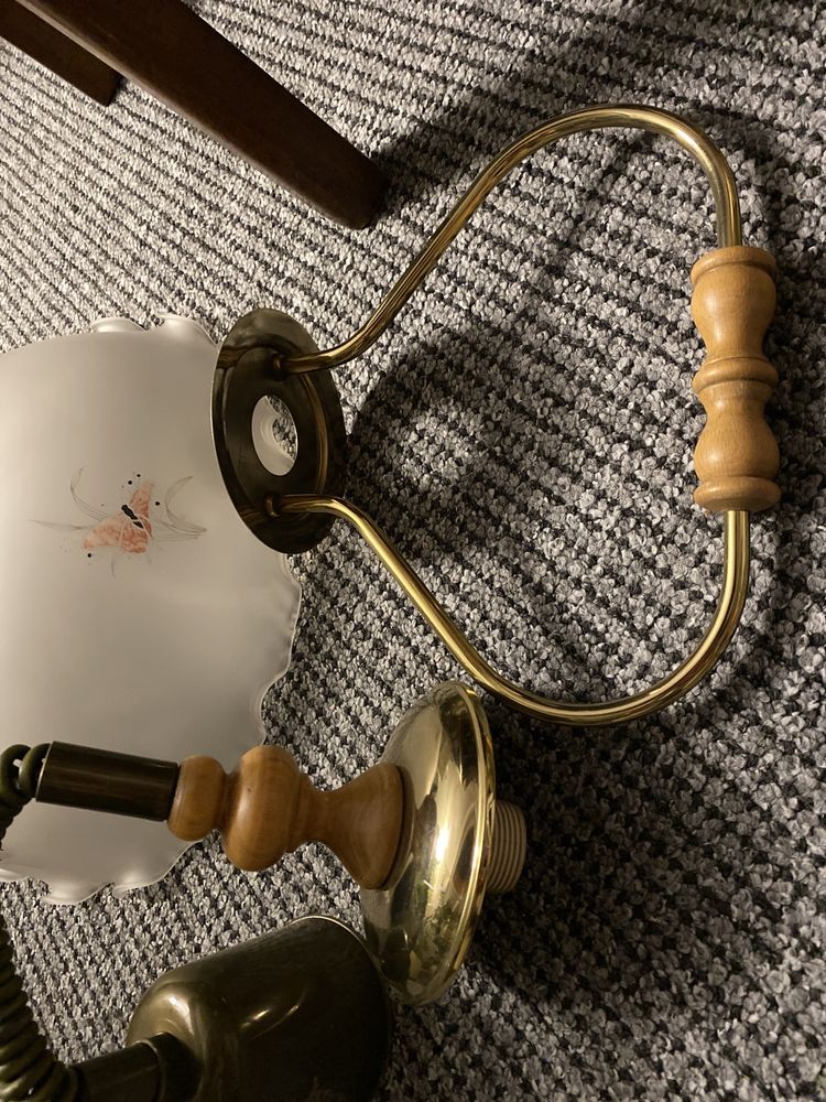 Lampa vintage ozdobna lampa kolekcjonerską szkło ozdobne