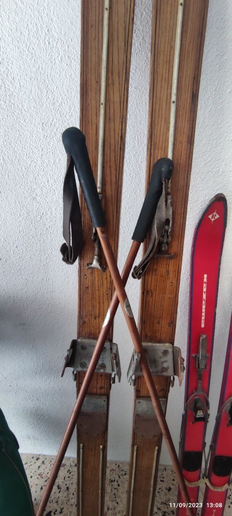 Skis anos 20/30 vintage