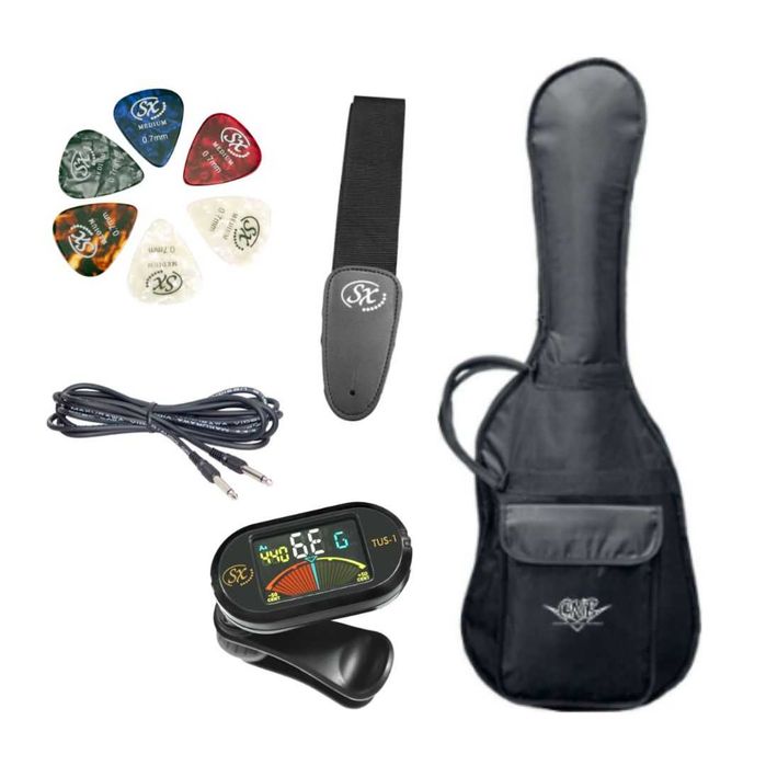 SX SE1 3 – Kit Completo de Guitarra Elétrica para Iniciantes