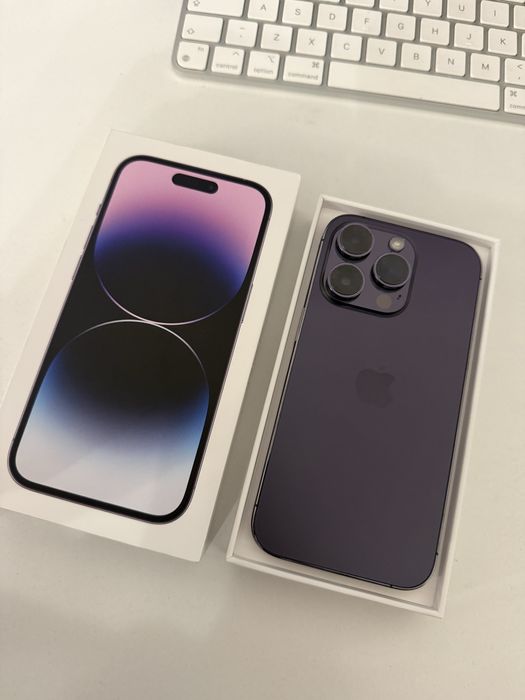 iPhone 14 Pro 128gb Deep Purple Stan Idealny Bateria 92% od nowości
