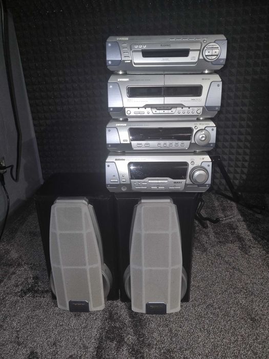 Technics wieża + głośniki zestaw do słuchania odtwarzania muzyki