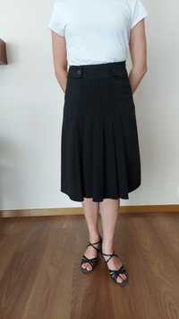 Czarna elegancka spódnica na podszewce r. 34-36