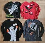 Zestaw bluzek na halloween h&m 122 128 lego mumia nietoperze