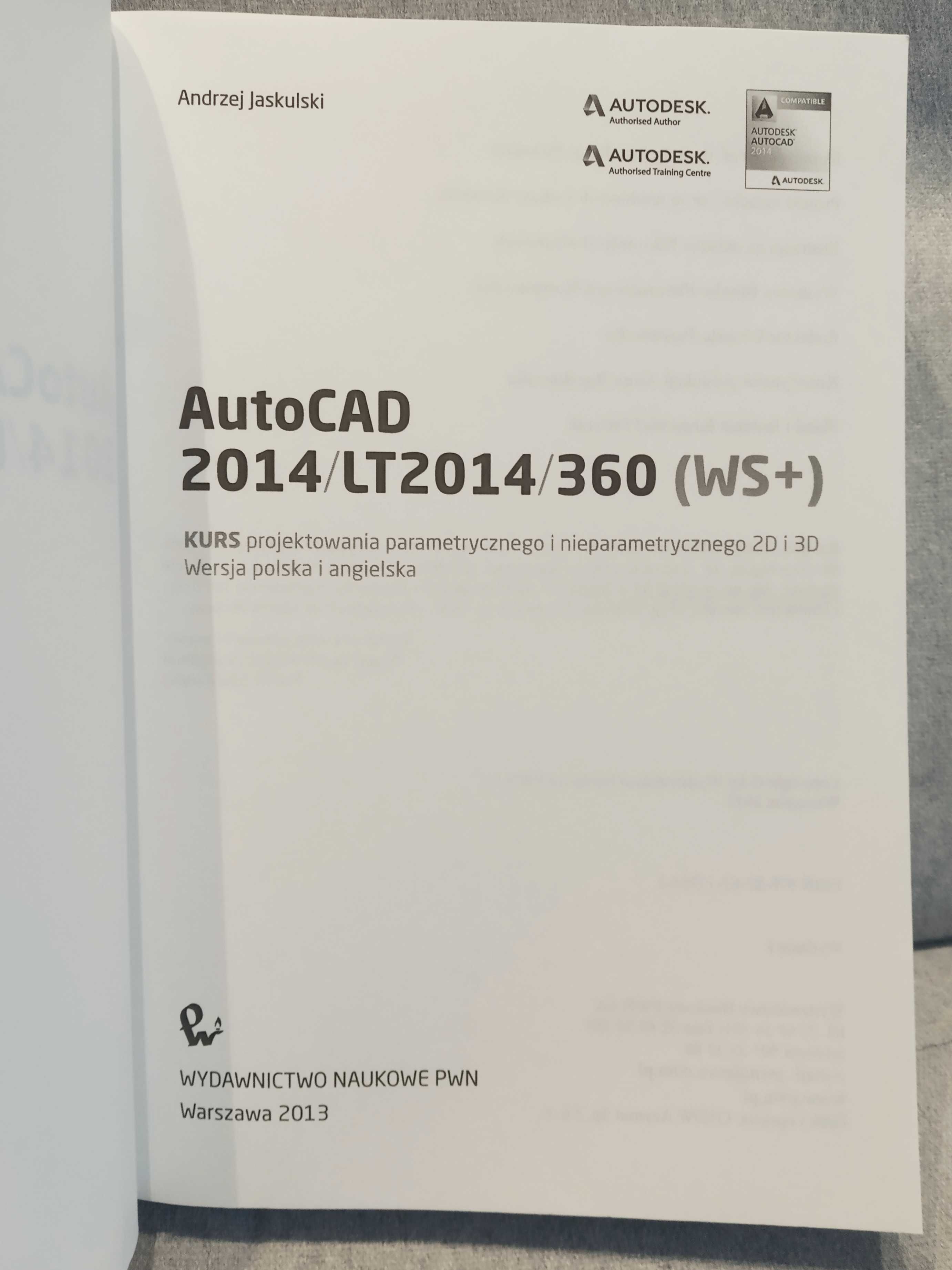 Książka AutoCAD 2014/LT2014/360 (WS+)