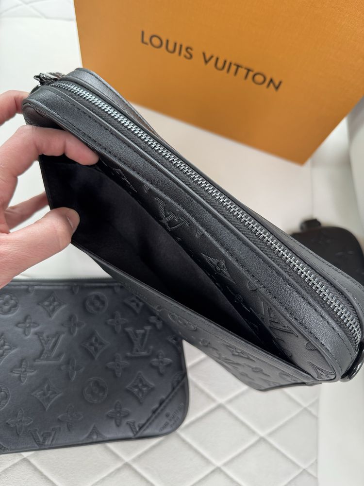 Мужская сумка через плечо барсетка Louis Vuitton 3in1