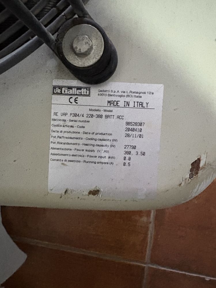 Ventilador Galletti 27kW
