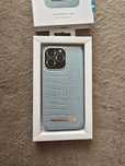 Case etui  Iphone 13/14 pro , ideal of sweden, soft blue croco