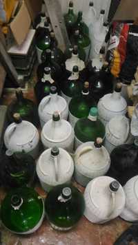 garrafões de vidro de 5 litros ( 35 unidades )