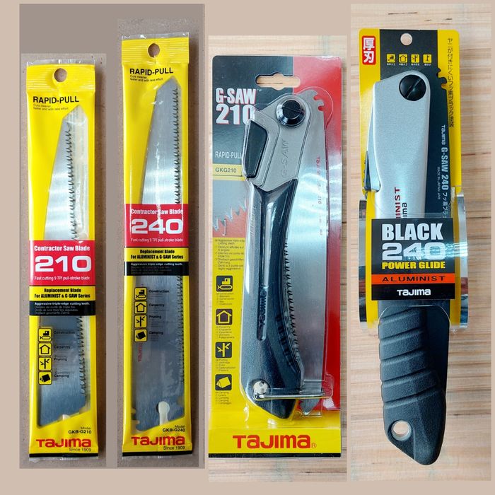 Складані пилки та полотна TAJIMA для саду, туризму та майстерні