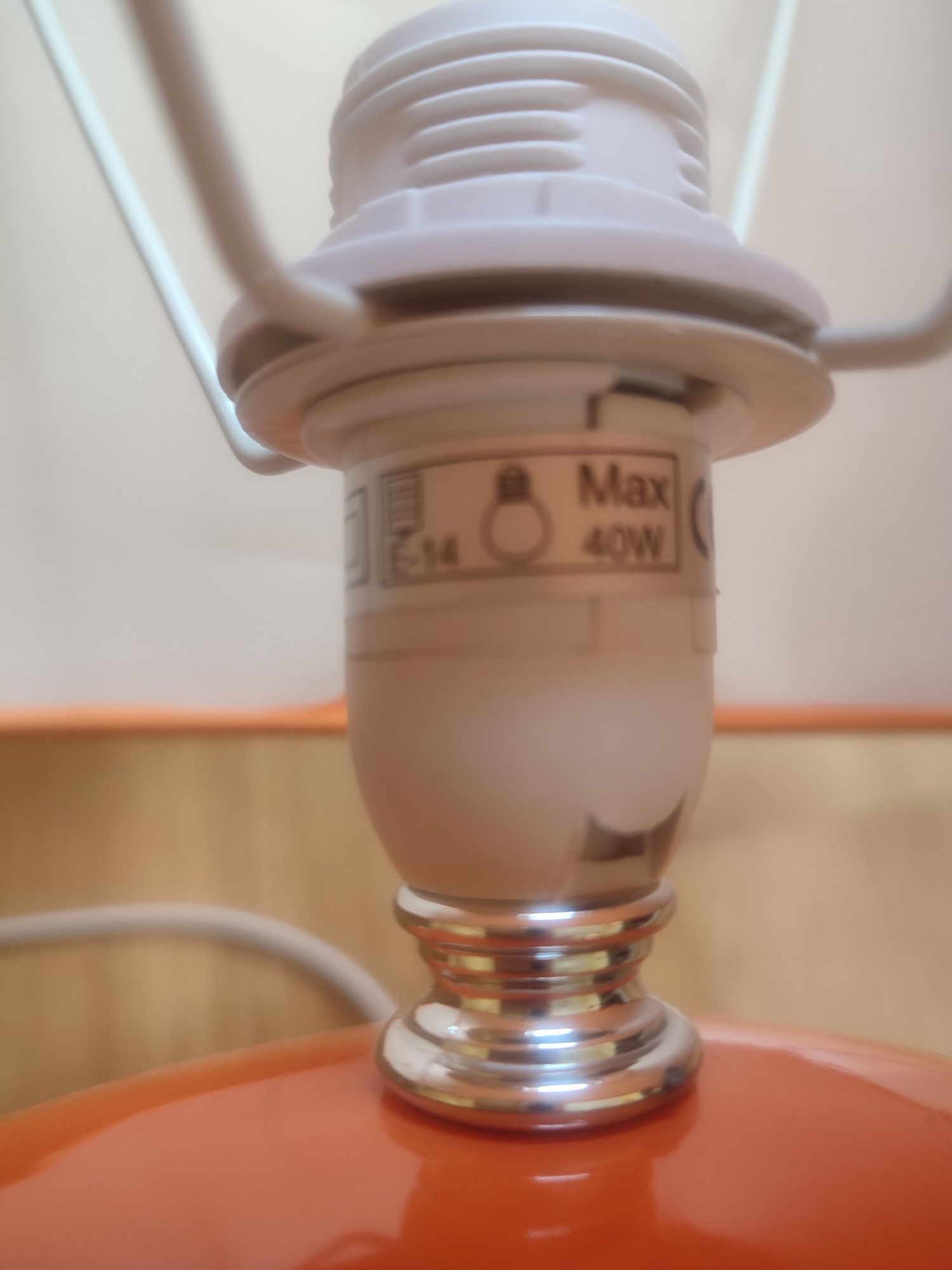 Lampka nocna  pomarańczowa brico Marche