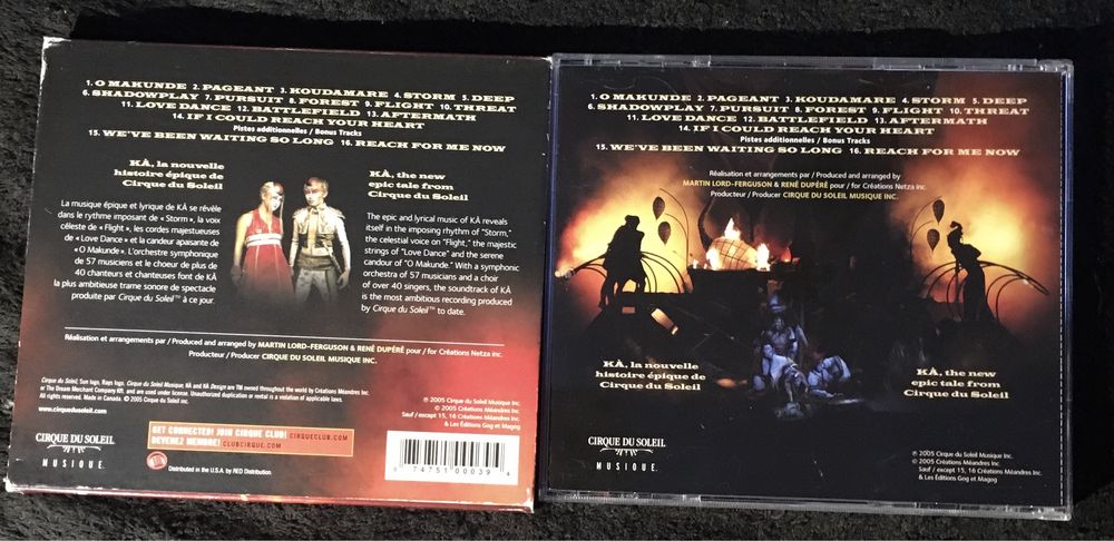 Cirque do Soleil - varios CDs