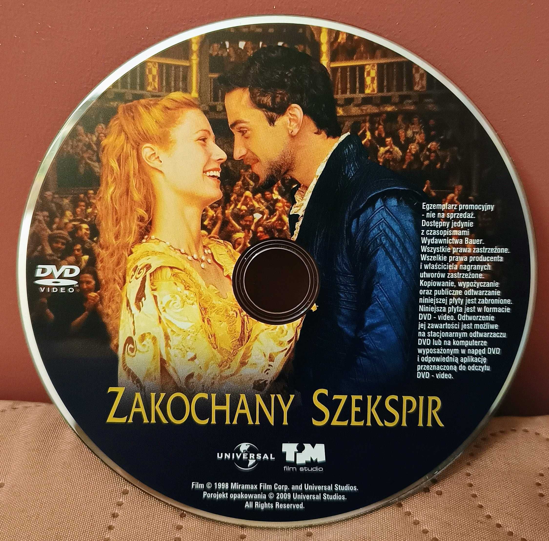 Zakochany Szekspir (film DVD)