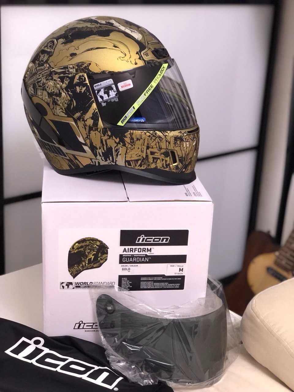 Шлемы Icon Airform Airflite Очки затемнения 2 визора AGV, Shoei, Nolan