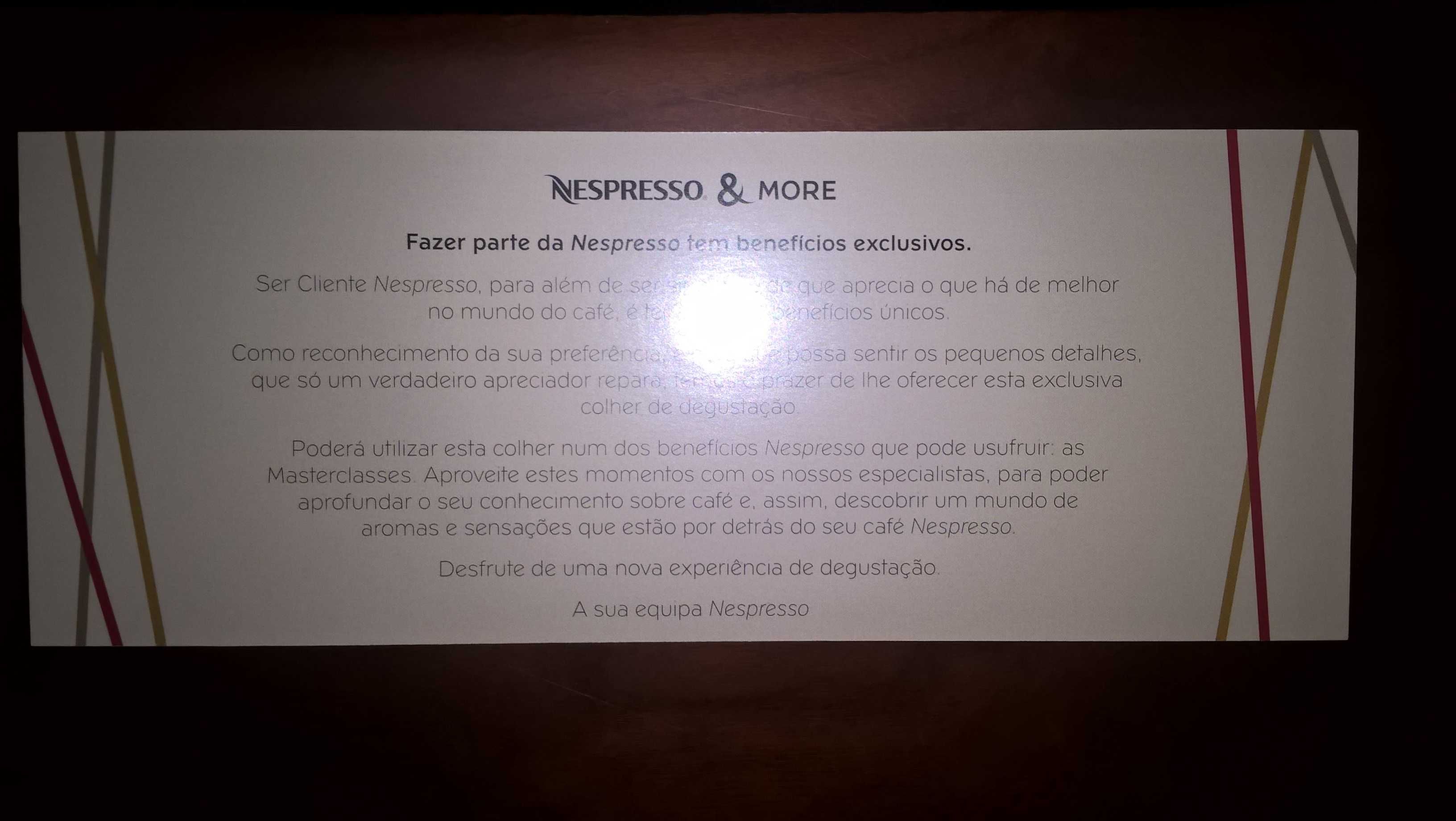 Colher degustação NESPRESSO - Nova nunca usada