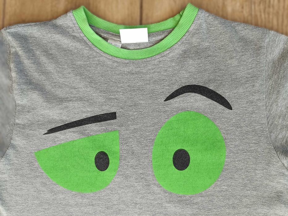 Piżama piżamka buźka bluzka krótki rękaw + spodenki Bonprix 128/134