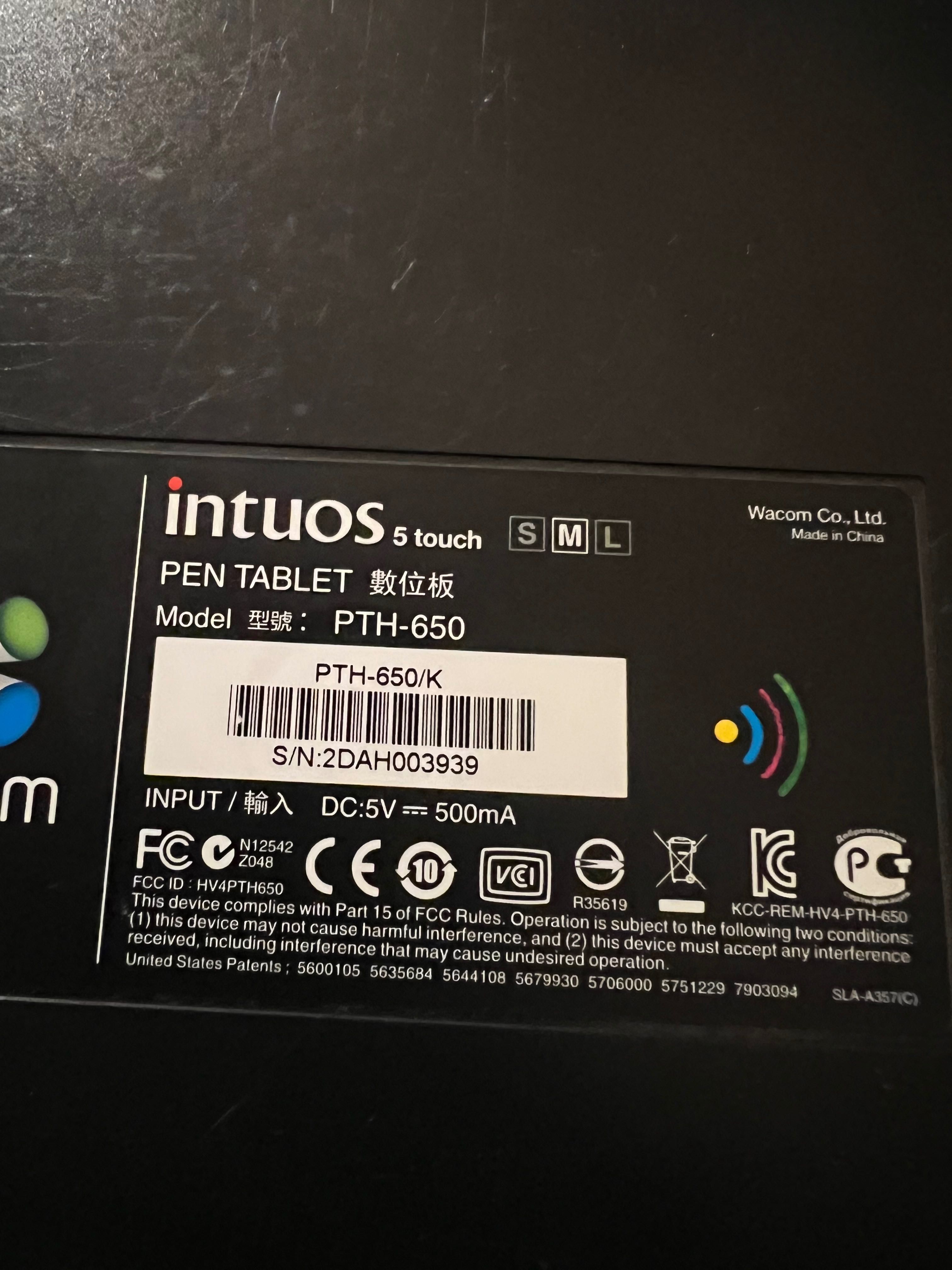 Wacom intuos 5 touch m PTH-650