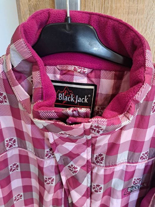 Kurtka różowa dla dziewczynki jesienno zimowa 152 158