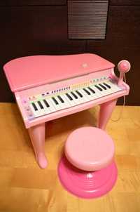 Elektryczne pianino fortepian krzesełko zabawka edukacyjna dla dzieci