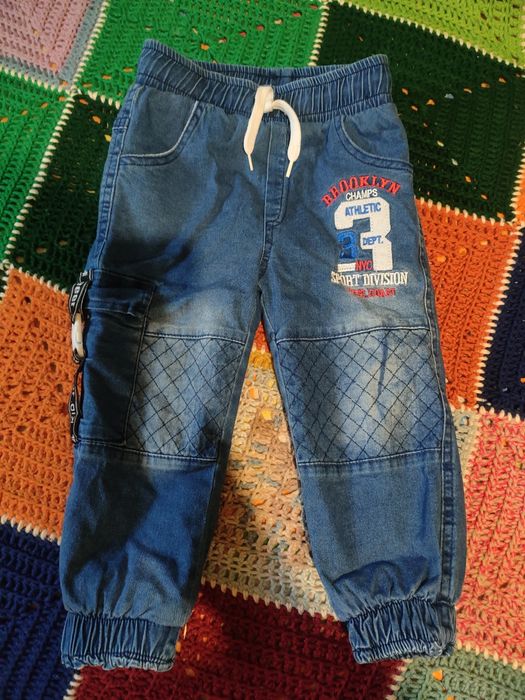 Джинсы осень-зима детские 1-2 года