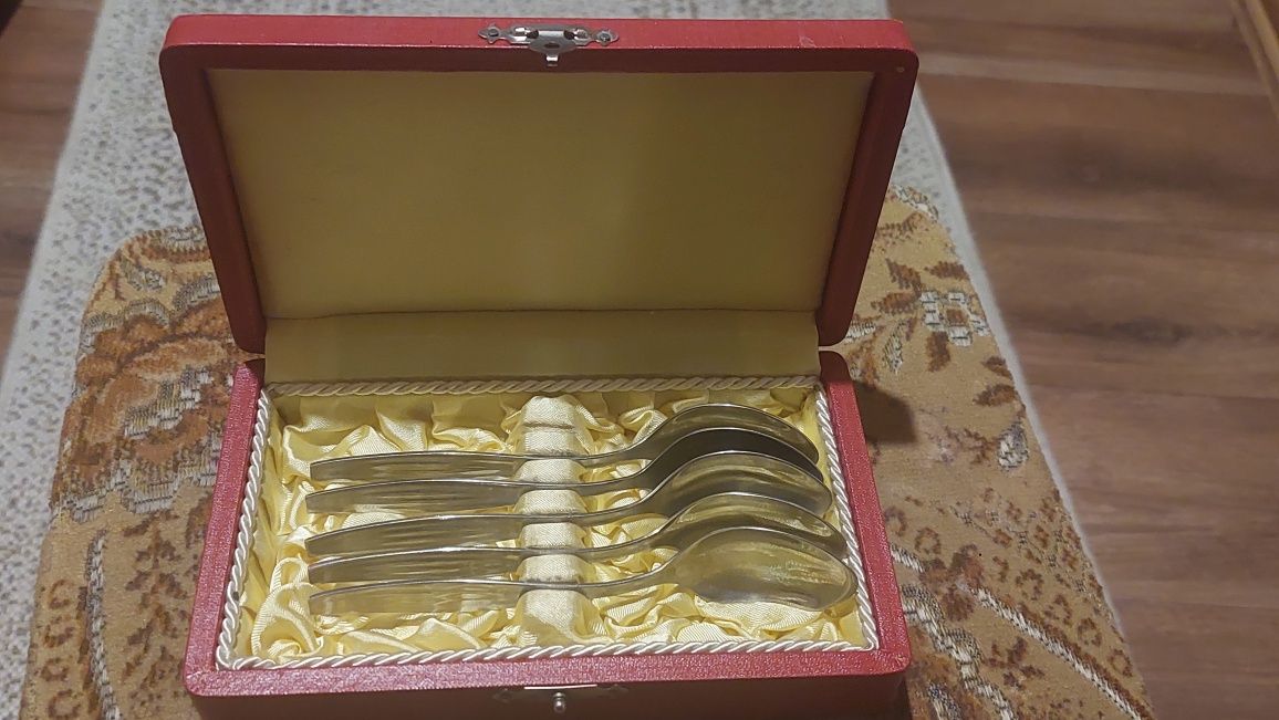 Koplet 5 małych łyrzeczek Posrebrzanych
